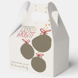 Weihnachtskarte 2025 für Fotos Vielen Dank Geschenkschachtel