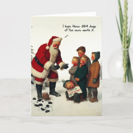 Weihnachtskarte - 364 Tage Spaß Feiertagskarte