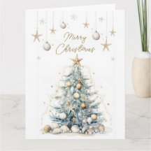 Weihnachtskarte an der Küste personalisierbar