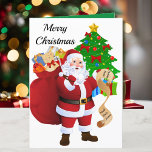 Weihnachtskarte an Großkinder Weihnachtsliste mit  Feiertagskarte<br><div class="desc">Um das LOGO auf der Rückseite zu entfernen,  klicken Sie auf Designer entfernen/Zazzle-Guthaben (Logo entfernen),  sehen Sie ein schwarzes Häkchen (das Häkchen entfernen) Vielen Dank. Spaß Weihnachtskarte für Ihre kleinen Enkel. Laden Sie ein Foto auf die Rückseite hoch oder verließ es leer. Ich habe auch Umschläge.</div>