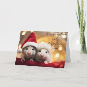 Weihnachtskarte anpassen - Mäuse Feiertagskarte