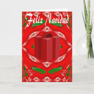 Weihnachtskarte auf spanisch feiertagskarte