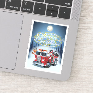 Weihnachtskarte Aufkleber