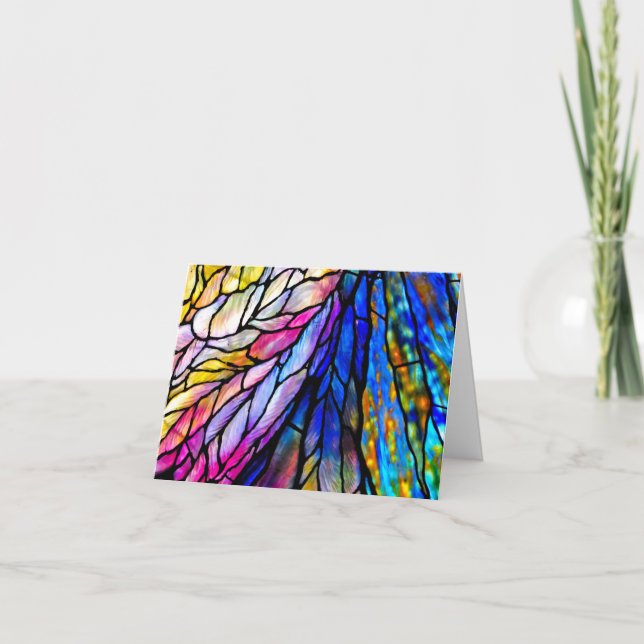 Weihnachtskarte aus Hartglas Karte (Vorderseite)