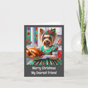 Weihnachtskarte Australian Silky Terrier Dog Xma Karte