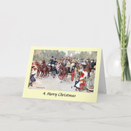 Weihnachtskarte - Avenue des Champs-Élysées, Paris Feiertagskarte