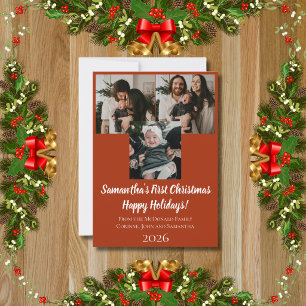 Weihnachtskarte Baby erstes Weihnachten 3 Foto Nam Einladung