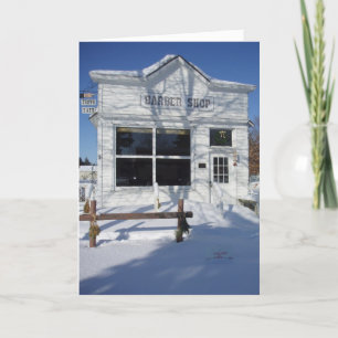 Weihnachtskarte "Barber Shop" Karte