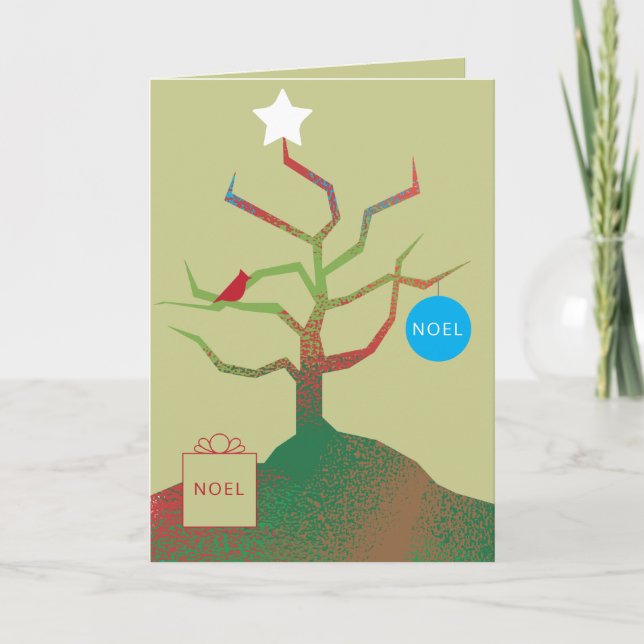 Weihnachtskarte Baum der Kunst Karte (Vorderseite)