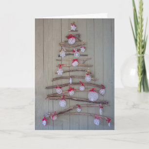 Weihnachtskarte, Baum Feiertagskarte