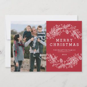 Weihnachtskarte - Berry Feiertagskarte