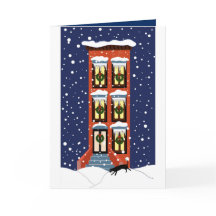 Weihnachtskarte Brownstone