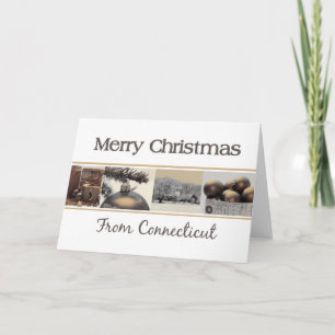 Weihnachtskarte Connecticut, Staat spezifisch Feiertagskarte