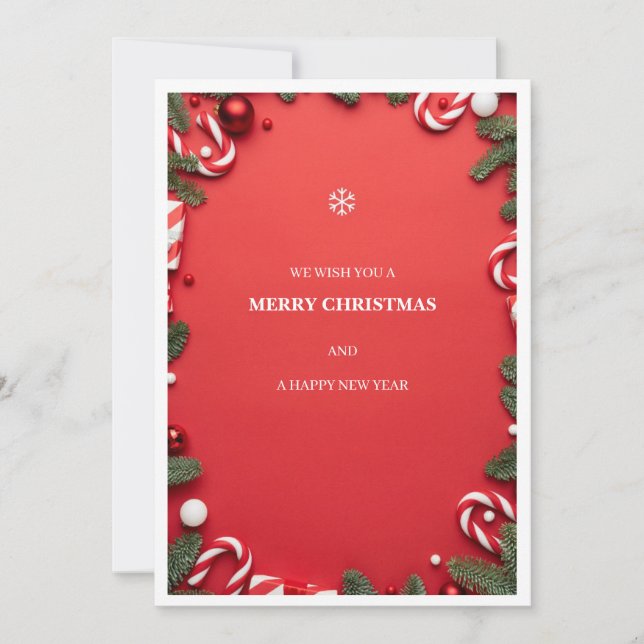 Weihnachtskarte Dankeskarte (Vorderseite)