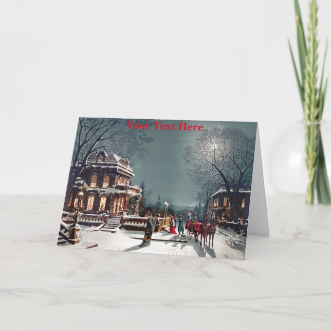 Weihnachtskarte Dankeskarte (Vorderseite)