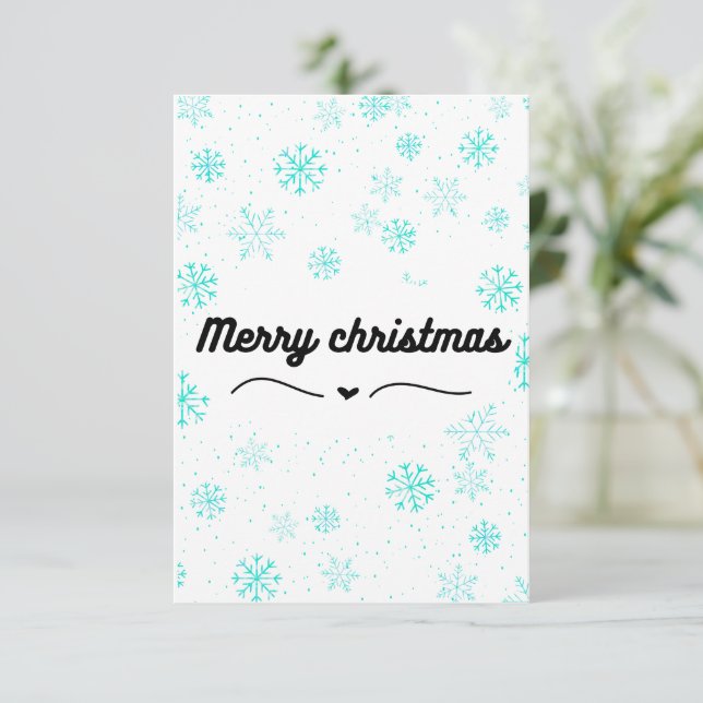 Weihnachtskarte Dankeskarte (Stehend Vorderseite)