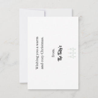 Weihnachtskarte Dankeskarte