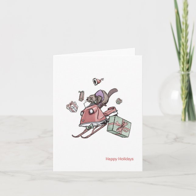 Weihnachtskarte Dankeskarte (Vorderseite)