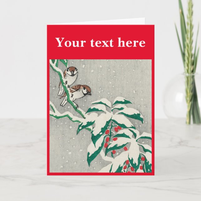 Weihnachtskarte Dankeskarte (Vorderseite)