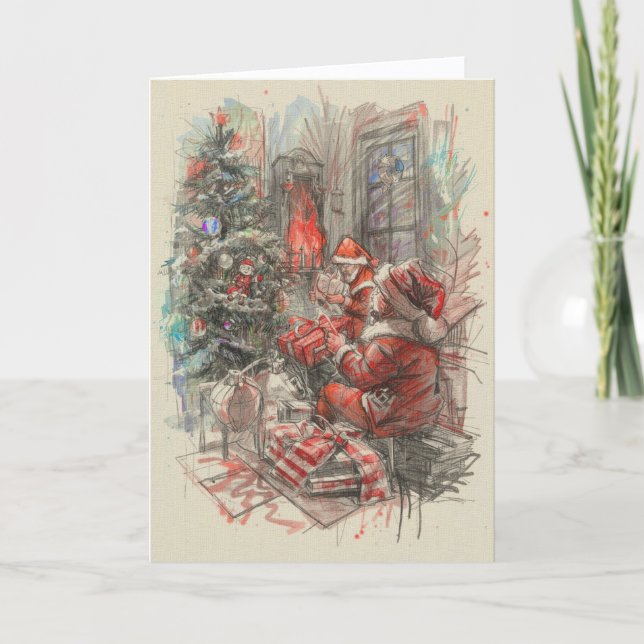 Weihnachtskarte - Das Bestste Geschenk von allen Karte (Vorderseite)