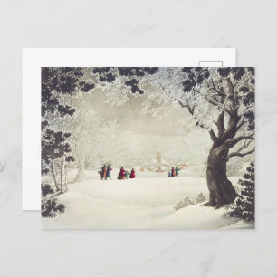 Weihnachtskarte der 1960er Jahre Vintager 60er Wei Feiertagspostkarte