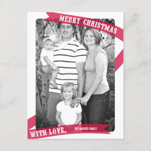 Weihnachtskarte der Liebe mit Postkarte