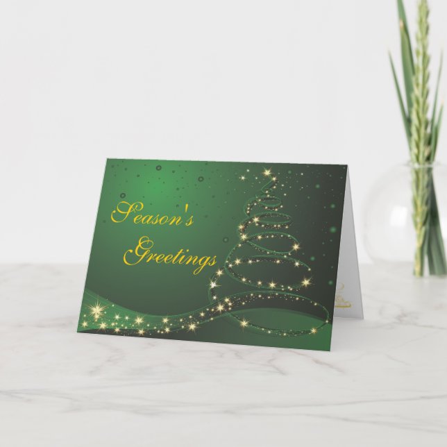 Weihnachtskarte der Modernen Baumsaison Feiertagskarte (Vorderseite)