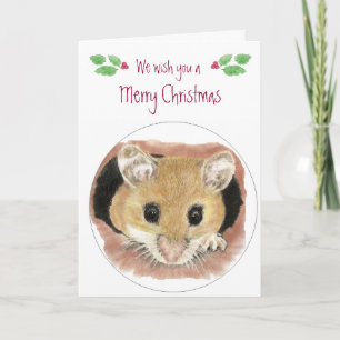 Weihnachtskarte der niedlichen Maus Feiertagskarte