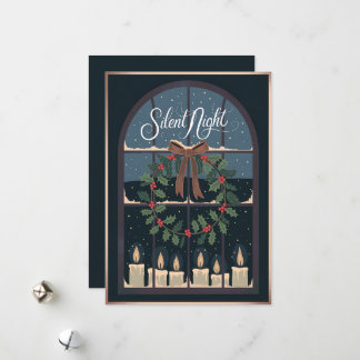 Weihnachtskarte der Stillen Nacht Feiertagskarte