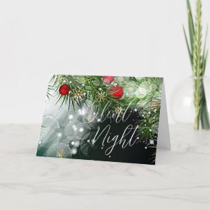 Weihnachtskarte der Stillen Nacht Feiertagskarte