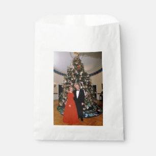 Weihnachtskarte des amerikanischen Präsidenten Bil Geschenktütchen