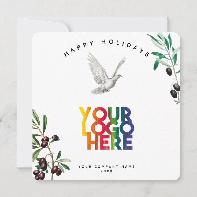 Weihnachtskarte des Doliday Business-Logos (Vorderseite)