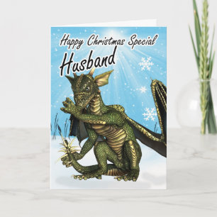 Weihnachtskarte des Ehemanns Feiertagskarte
