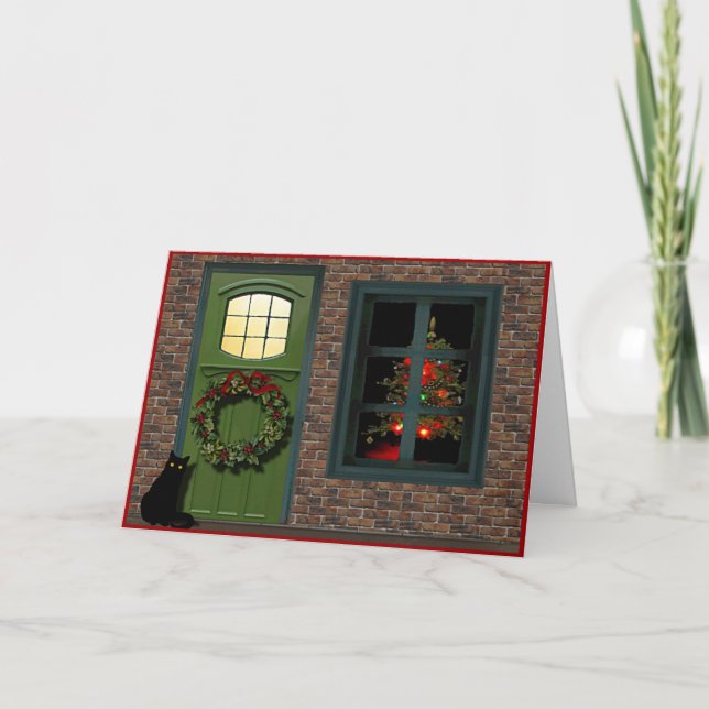 Weihnachtskarte des Festhauses Feiertagskarte (Vorderseite)