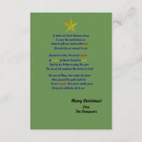 Weihnachtskarte des Himmels