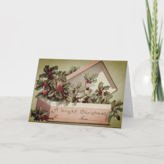 Weihnachtskarte des Jahrgangs Dankeskarte