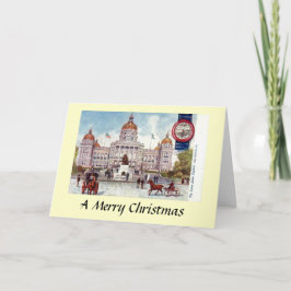 Weihnachtskarte - Des Moines, Iowa, USA Feiertagskarte