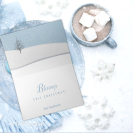 Weihnachtskarte des verzauberten Waldes Karte