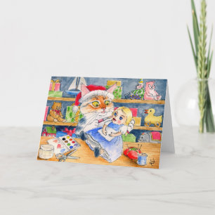 Weihnachtskarte des Weihnachtsmanns Feiertagskarte