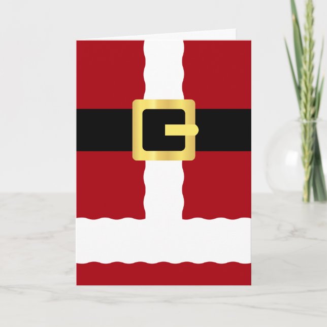 Weihnachtskarte des Weihnachtsmanns Feiertagskarte (Vorderseite)