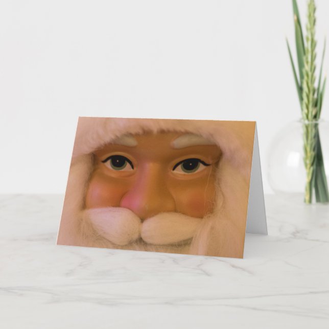 Weihnachtskarte des Weihnachtsmanns Feiertagskarte (Vorderseite)