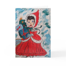 Weihnachtskarte des Weihnachtsmanns