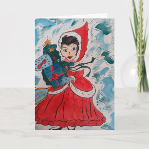 Weihnachtskarte des Weihnachtsmanns Karte