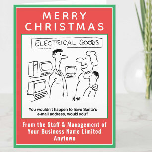 Weihnachtskarte des Weihnachtsmanns per E-Mail Feiertagskarte