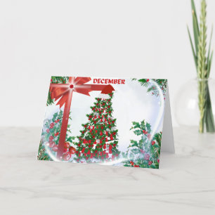 Weihnachtskarte Dezember Karte