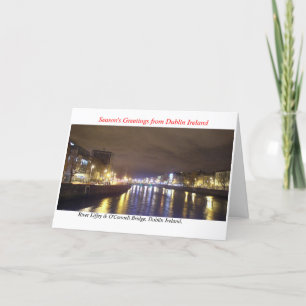 Weihnachtskarte Dublins Irland Feiertagskarte