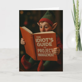 Weihnachtskarte Elf 'Idioten Guide Baustellenmanag Karte