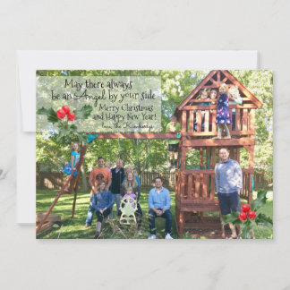 Weihnachtskarte - Engel durch Ihre Seite Feiertagskarte