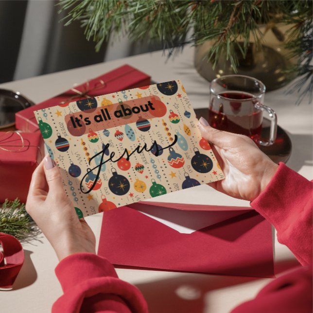 Weihnachtskarte: Es geht um Jesus Mitteilungskarte (Von Creator hochgeladen)