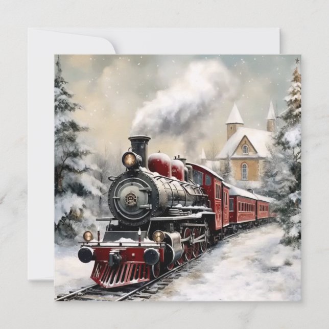 Weihnachtskarte Feiertagskarte (Vorderseite)